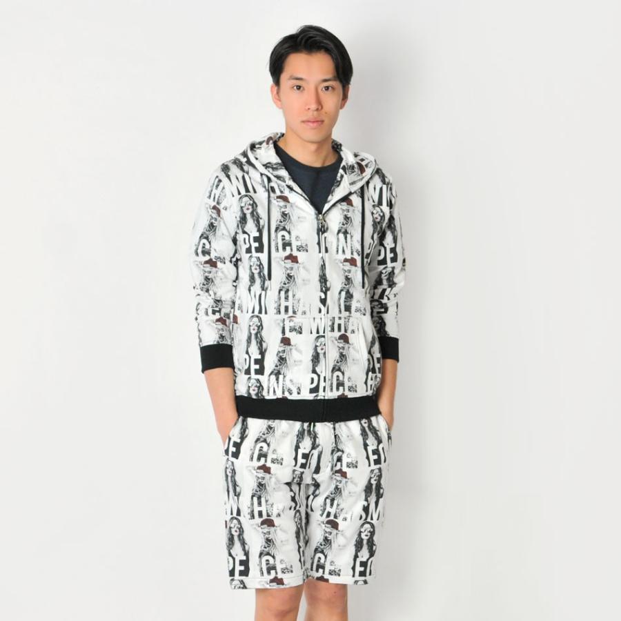 セットアップ パーカー ハーフパンツ メンズ 春夏秋 ストリート プリント ホワイト ブラック M L Xl Ll 2l Evolution エボリューション メンズジャケット バッグ 鞄 のhk 通販 Yahoo ショッピング