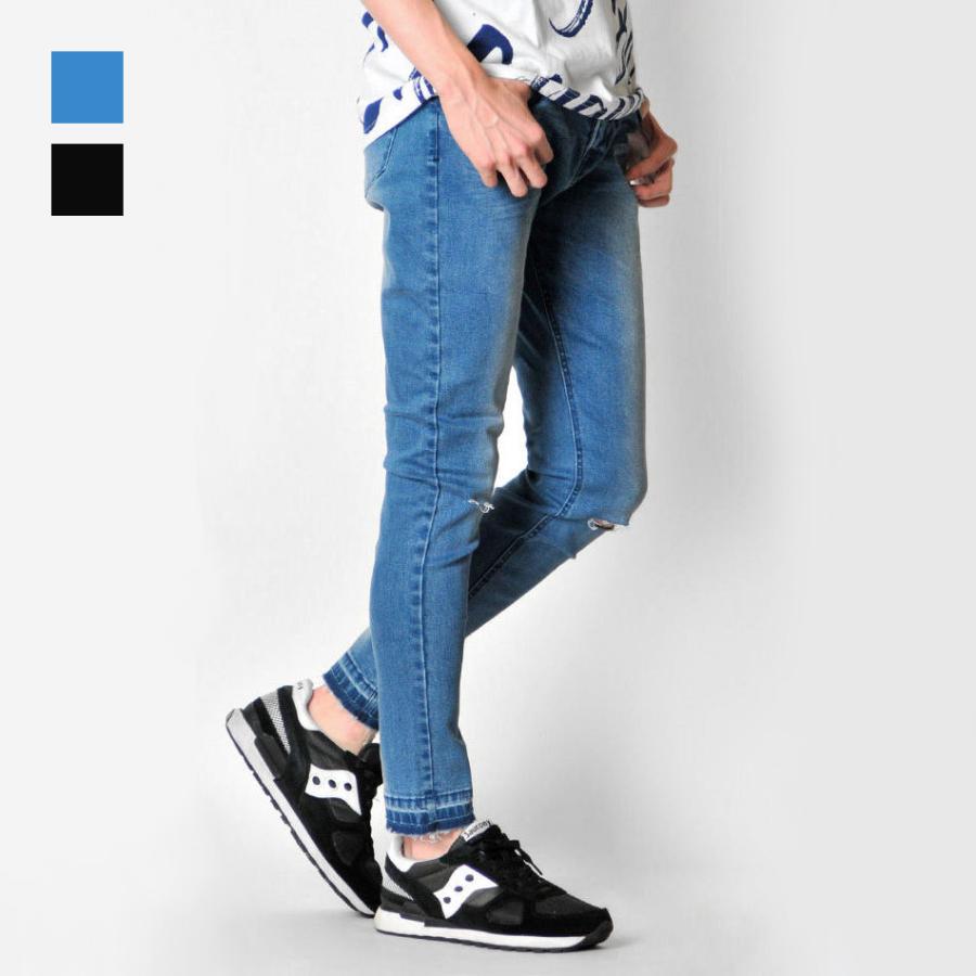 ジーンズ メンズ スキニー S M L Xl 2l 29 30 31 32 青 黒 ライトブルー ブルー ブラック 9分丈 アンクル丈 ストレッチ スーパースキニー クラッシュ メンズジャケット バッグ 鞄 のhk 通販 Yahoo ショッピング