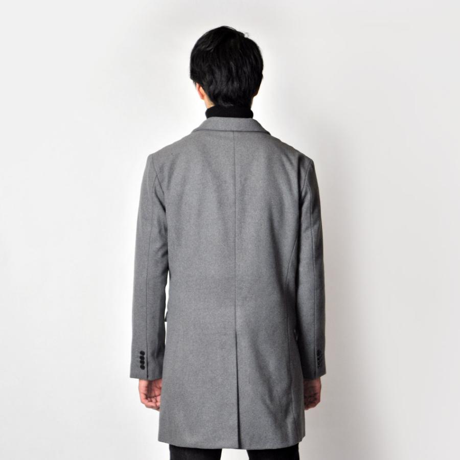 コート メンズ ビジネス 暖かい ウール グレー ブラック M L XL LL 2L チェスターコート EVOLUTION エボリューション hk エイチケー 81500 | EVOLUTION | 07
