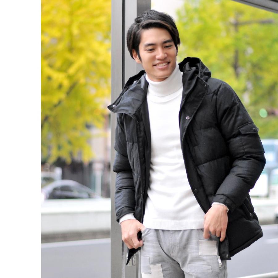 ダウンジャケット メンズ 細身 軽量 ロング グレー ネイビー ブラック 紺 黒 S M L Xl 2l Ll 中綿 ダウンコート ハーフコート Evolution メンズジャケット バッグ 鞄 のhk 通販 Yahoo ショッピング