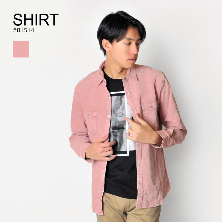 シャツ メンズ 長袖 カジュアル 秋冬 コーデュロイ ピンク ベージュ サックスブルー ブルー 青 M L Xl 2l Ll ストレッチ 星条旗 Evolution メンズジャケット バッグ 鞄 のhk 通販 Yahoo ショッピング