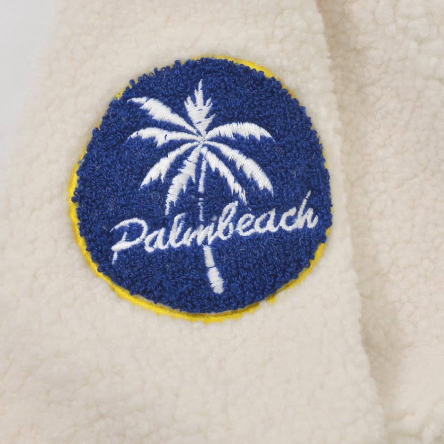 ボアジャケット メンズ ビッグシルエット ハーフジップ ロゴ 刺繍 星条旗柄 春秋冬 サーフ アメカジ ストリート ホワイト ブルー ブラック 白 黒 M L XL 23546 | EVOLUTION | 17