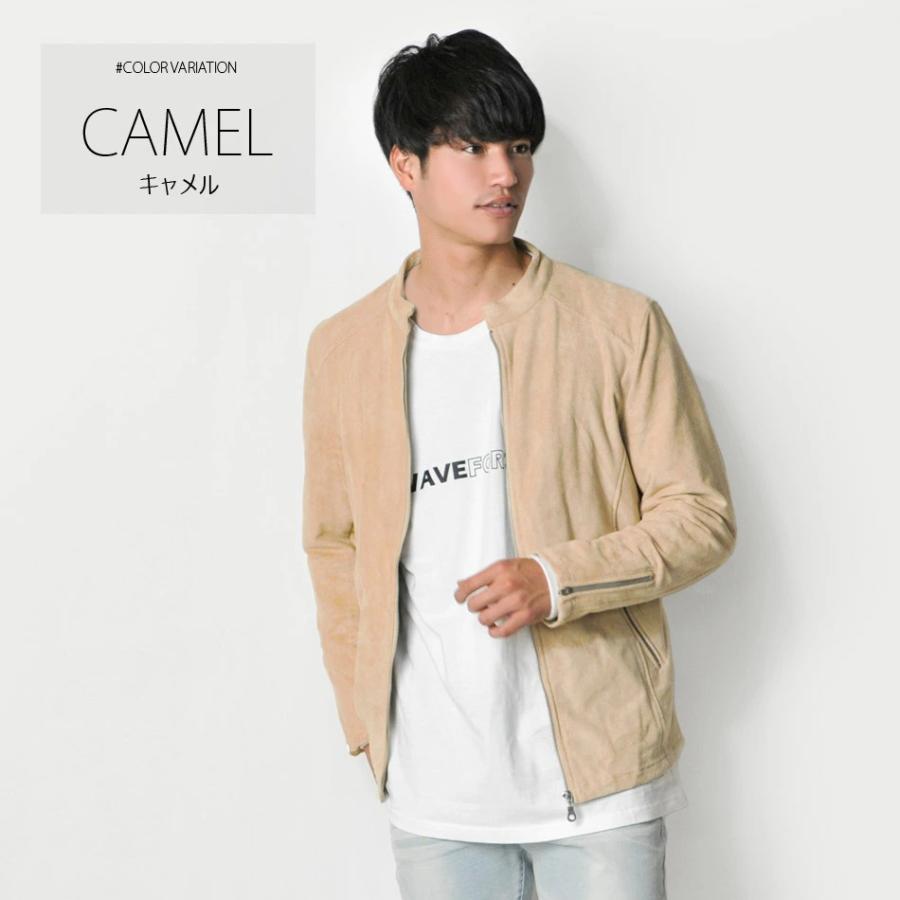 ライダースジャケット メンズ シングル スウェード 春 秋 冬 キャメル ベージュ ブラック 黒 M L Xl Ll 2l ポリエステル Evolution メンズジャケット バッグ 鞄 のhk 通販 Yahoo ショッピング
