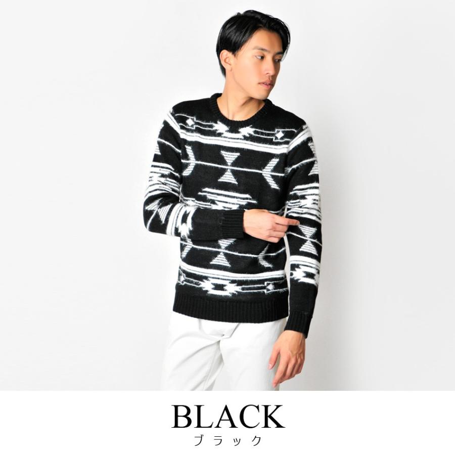 ニット メンズ 秋 冬 セーター ホワイト ブラック 白 黒 M L Xl 2l Ll オルテガ クルーネック Evolution エイチケー チクチクしない ふわふわ メンズジャケット バッグ 鞄 のhk 通販 Yahoo ショッピング