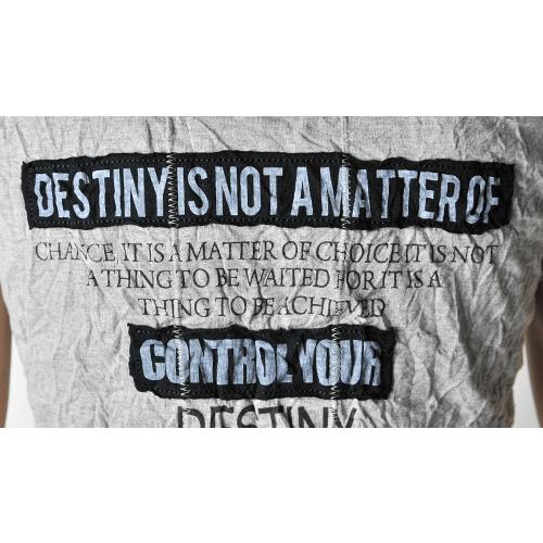 tシャツ メンズ 半袖 プリント M L XL クルーネック ベージュ グリーン グレー ロゴ しわ加工 カットソー |  | 15