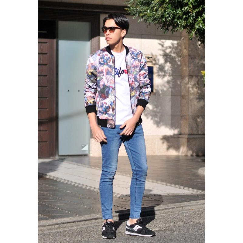 Ma 1 メンズ 春 秋 ピンク ブラック 黒 M L Xl Ll 2l 総柄 プリント フライトジャケット ストリート Evolution エボリューション Hk エイチケー 91145 91145 メンズジャケット バッグ 鞄 のhk 通販 Yahoo ショッピング
