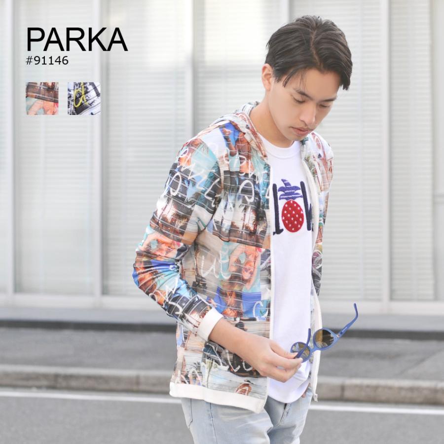サマーパーカー パーカー メンズ 夏 春 薄手 薄い M L Xl 2l Ll メッシュ プリント 総柄 ストレッチ ジップパーカー ジップアップ Evolution メンズジャケット バッグ 鞄 のhk 通販 Yahoo ショッピング