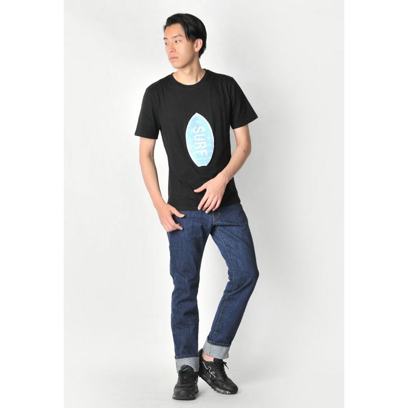 Tシャツ メンズ 白 黒 ホワイト ブラック サーフ スパンコール M L XL LL 2L evolution 91237 91238 | EVOLUTION | 09