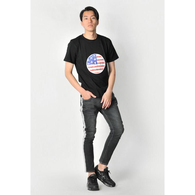 Tシャツ メンズ 白 黒 ホワイト ブラック サーフ スパンコール M L XL LL 2L evolution 91237 91238 | EVOLUTION | 13