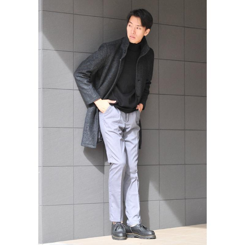スタンドカラーコート ロングコート ブークレ メンズ カジュアル 春秋冬 ホワイト ベージュ ネイビー グレー ブラック 白 黒 M L Xl Evolution エボリューション メンズジャケット バッグ 鞄 のhk 通販 Yahoo ショッピング