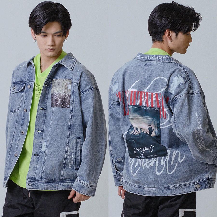 Gジャン メンズ ビッグシルエット オーバーサイズ デニムジャケット 春秋冬 黒 M L Xl サックスブルー ブラック デニム ジージャン Re730 セブンサーティー Be メンズジャケット バッグ 鞄 のhk 通販 Yahoo ショッピング