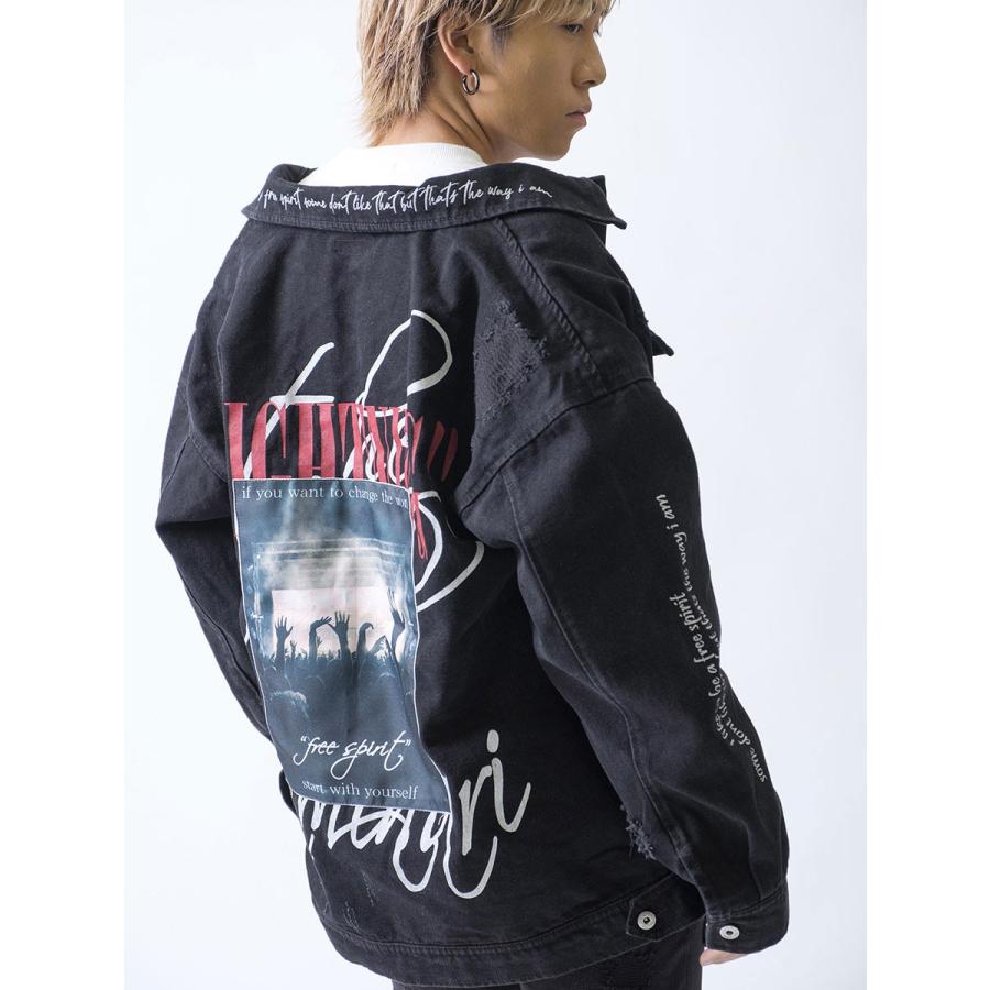 Gジャン メンズ ビッグシルエット オーバーサイズ デニムジャケット 春秋冬 黒 M L Xl サックスブルー ブラック デニム ジージャン Re730 セブンサーティー Be メンズジャケット バッグ 鞄 のhk 通販 Yahoo ショッピング