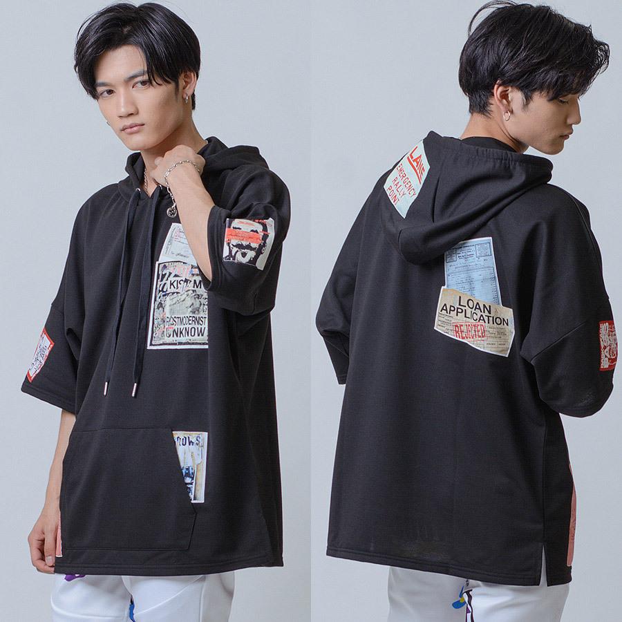 パーカー メンズ ビッグシルエット 春夏秋 プリント ストリート 韓国ファッション 白 黒 ホワイト ブラック M L Xl Ll 2l Re730 アールイーセブンサーティー Be メンズジャケット バッグ 鞄 のhk 通販 Yahoo ショッピング