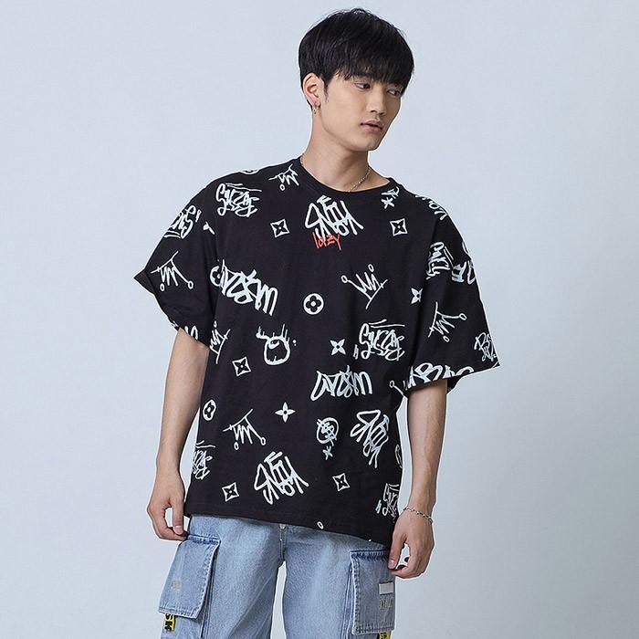 韓国ファッション ストリート ビッグシルエット ヒップホップ Tシャツ メンズ 半袖 春夏秋 ホワイト ブラック イエロー M L Re730 アールイーセブンサーティー Be メンズジャケット バッグ 鞄 のhk 通販 Yahoo ショッピング