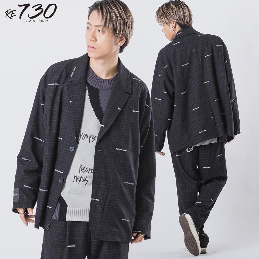 ビッグシルエットアンコンジャケット メンズ ビッグシルエット オーバーサイズ ストリート系 韓国ファッション 韓国系 RE730 セブンサーティー | RE730 | 03