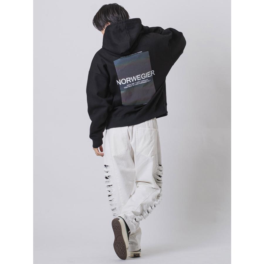 サイドダメージワイドデニム メンズ ワイドパンツ ビッグシルエット オーバーサイズ ストリート系 韓国ファッション 韓国系 RE730 セブンサーティー | RE730 | 13