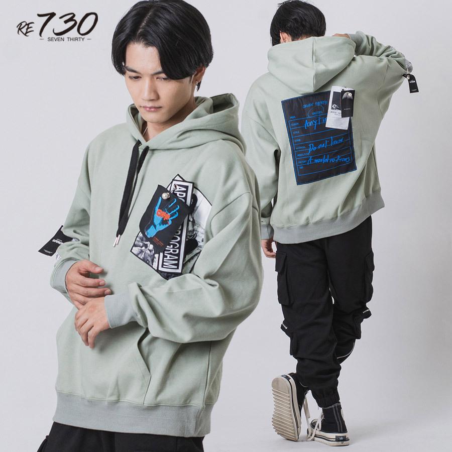 多重ワッペンビッグシルエットパーカー メンズ ビッグシルエット オーバーサイズ ストリート系 韓国ファッション 韓国系 Re730 セブンサーティー Be メンズジャケット バッグ 鞄 のhk 通販 Yahoo ショッピング