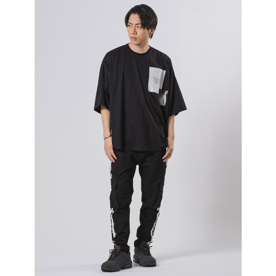 ラウンドヘムモンスタービッグシルエットTシャツ メンズ ビッグシルエット オーバーサイズ ストリート系 韓国ファッション 韓国系 RE730 セブンサーティー | RE730 | 15