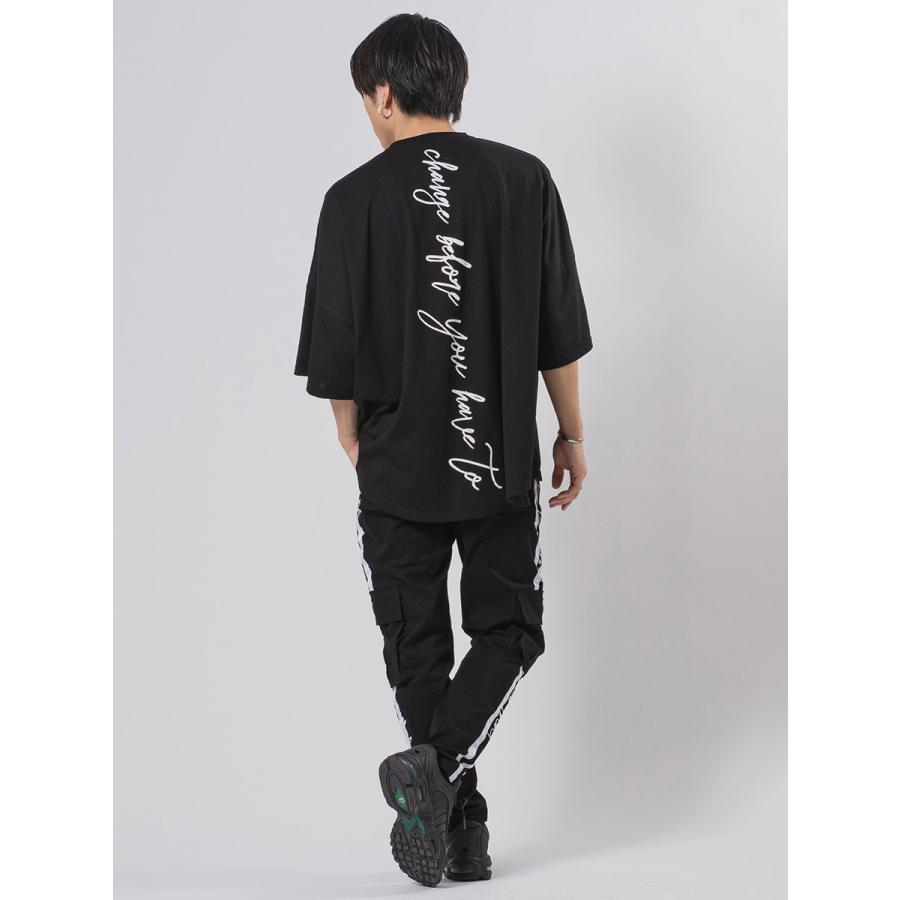 ラウンドヘムモンスタービッグシルエットTシャツ メンズ ビッグシルエット オーバーサイズ ストリート系 韓国ファッション 韓国系 RE730 セブンサーティー | RE730 | 18