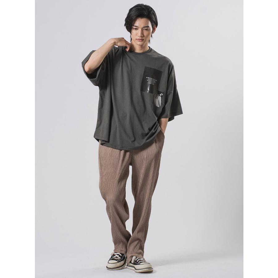 ラウンドヘムモンスタービッグシルエットTシャツ メンズ ビッグシルエット オーバーサイズ ストリート系 韓国ファッション 韓国系 RE730 セブンサーティー | RE730 | 12