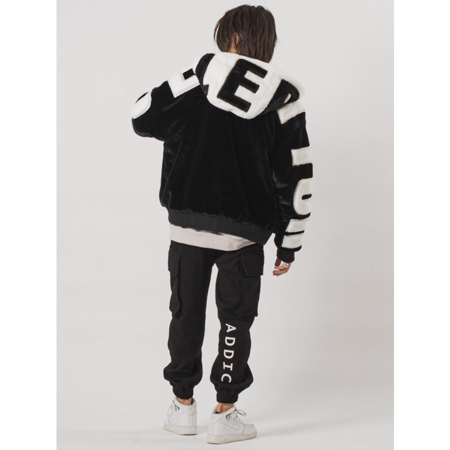 ビッグシルエットエコファー配色ロゴブルゾン メンズ ビッグシルエット オーバーサイズ ストリート系 韓国ファッション 韓国系 RE730 セブンサーティー | RE730 | 19