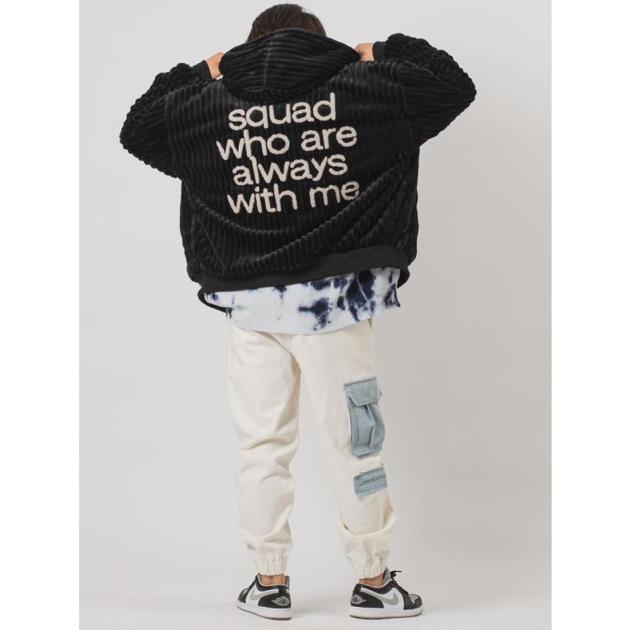 配色ルーズシルエットカーゴパンツ メンズ ジョガーパンツ ワイドパンツ ストリート系 韓国ファッション 韓国系 RE730 セブンサーティー | RE730 | 09