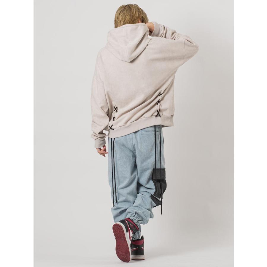 配色ルーズシルエットカーゴパンツ メンズ ジョガーパンツ ワイドパンツ ストリート系 韓国ファッション 韓国系 RE730 セブンサーティー | RE730 | 11