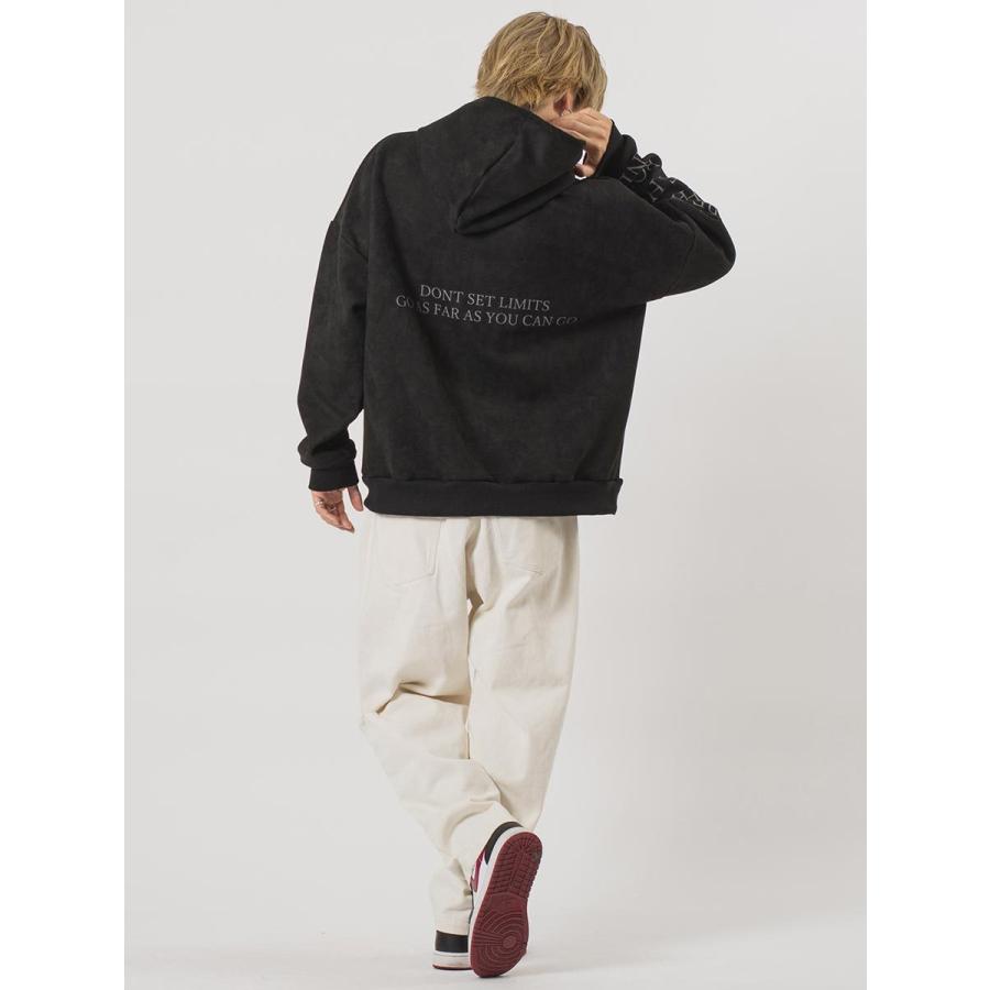 エコスエードビッグシルエットフォトパーカー メンズ ビッグシルエット オーバーサイズ ストリート系 韓国ファッション 韓国系 RE730 セブンサーティー | RE730 | 15