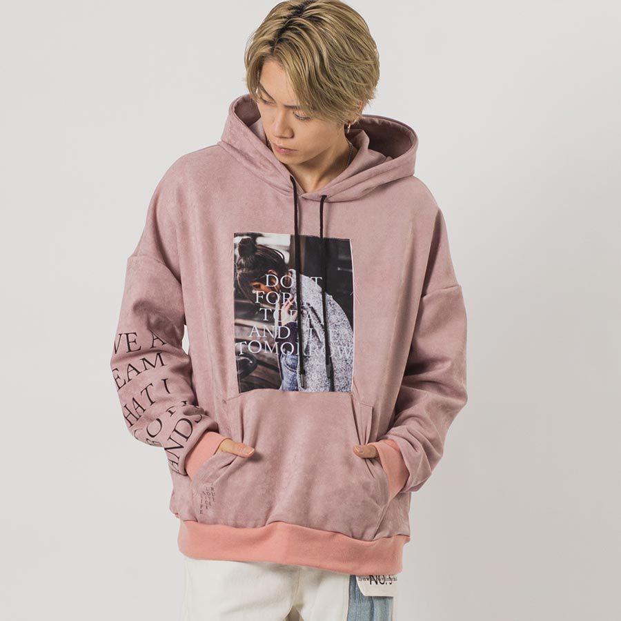 エコスエードビッグシルエットフォトパーカー メンズ ビッグシルエット オーバーサイズ ストリート系 韓国ファッション 韓国系 RE730 セブンサーティー | RE730 | 06