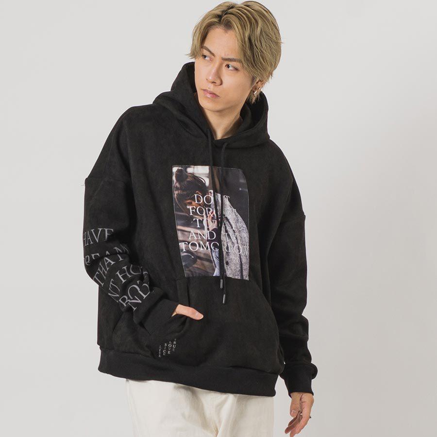 エコスエードビッグシルエットフォトパーカー メンズ ビッグシルエット オーバーサイズ ストリート系 韓国ファッション 韓国系 RE730 セブンサーティー | RE730 | 07