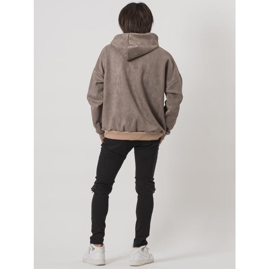 エコスエードビッグシルエットフォトパーカー メンズ ビッグシルエット オーバーサイズ ストリート系 韓国ファッション 韓国系 RE730 セブンサーティー | RE730 | 13