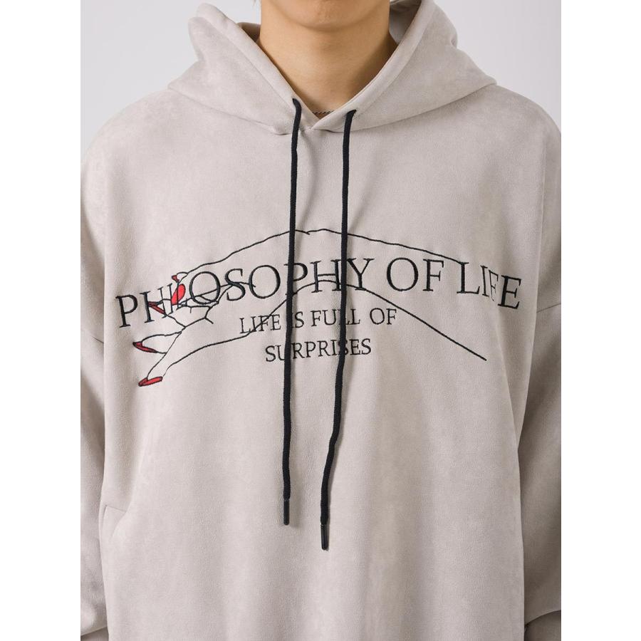 エコスエードレースアップビッグシルエットパーカー メンズ ビッグシルエット オーバーサイズ ストリート系 韓国ファッション 韓国系 RE730 セブンサーティー | RE730 | 21