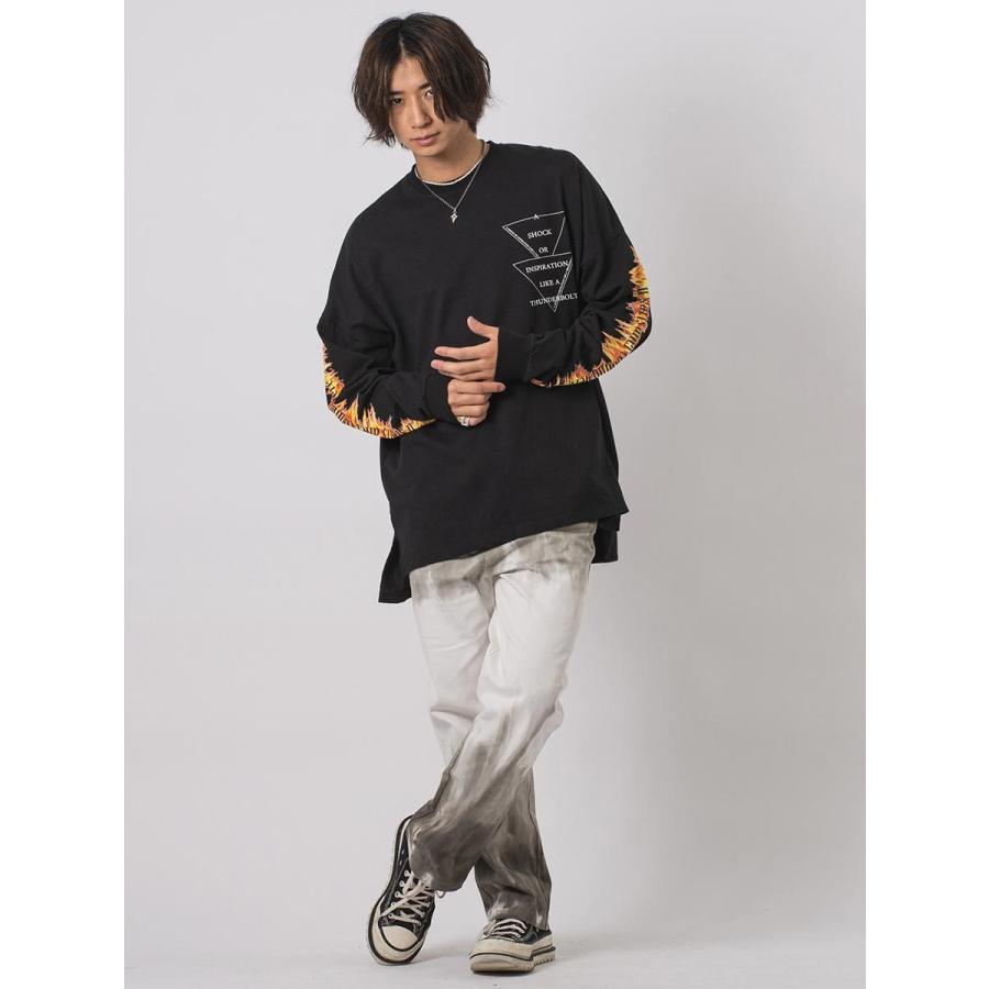 モンスタービッグシルエットロンT メンズ ビッグシルエット オーバーサイズ ストリート系 韓国ファッション 韓国系 RE730 セブンサーティー | RE730 | 14