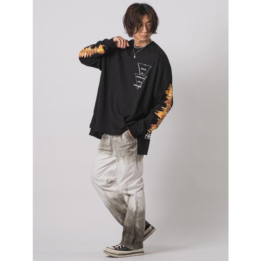 モンスタービッグシルエットロンT メンズ ビッグシルエット オーバーサイズ ストリート系 韓国ファッション 韓国系 RE730 セブンサーティー | RE730 | 16