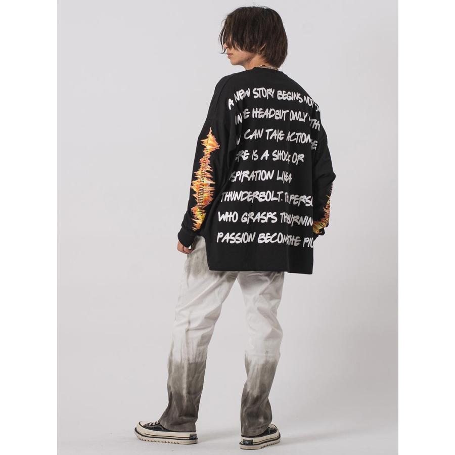 モンスタービッグシルエットロンT メンズ ビッグシルエット オーバーサイズ ストリート系 韓国ファッション 韓国系 RE730 セブンサーティー | RE730 | 17