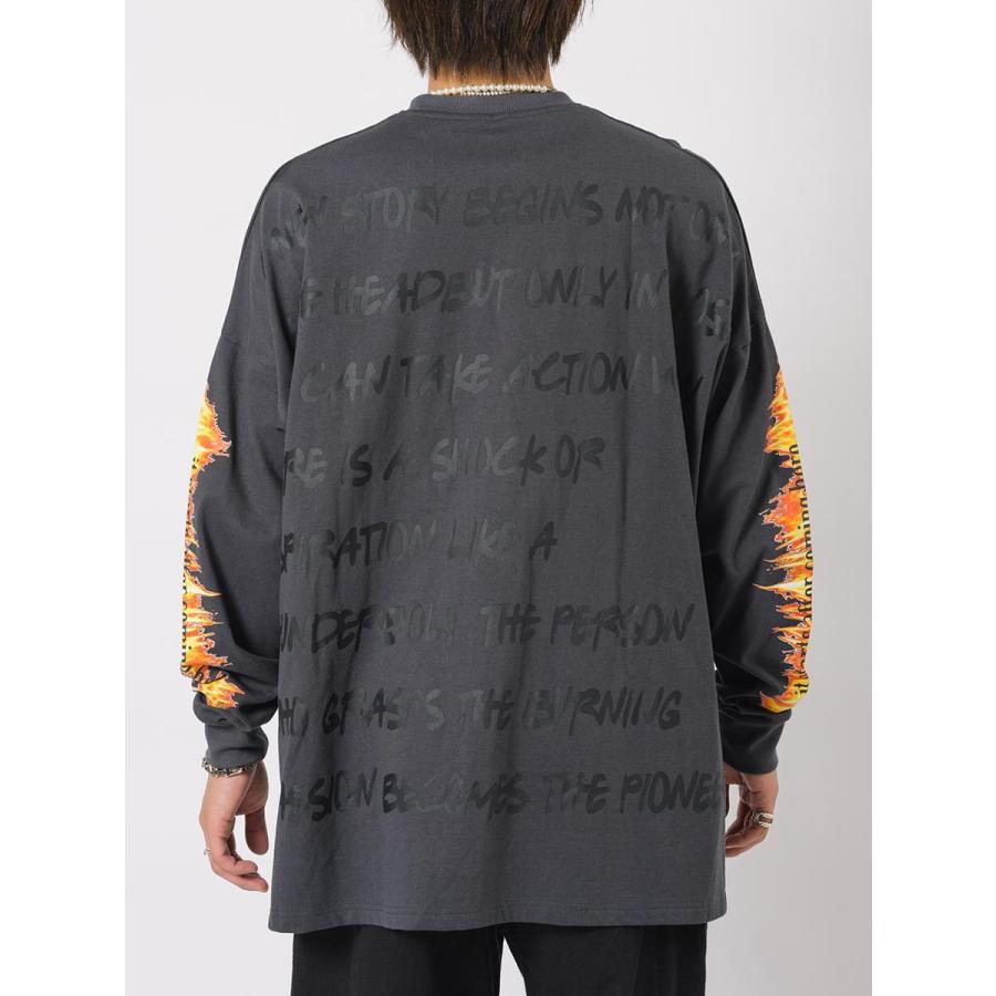 モンスタービッグシルエットロンT メンズ ビッグシルエット オーバーサイズ ストリート系 韓国ファッション 韓国系 RE730 セブンサーティー | RE730 | 19