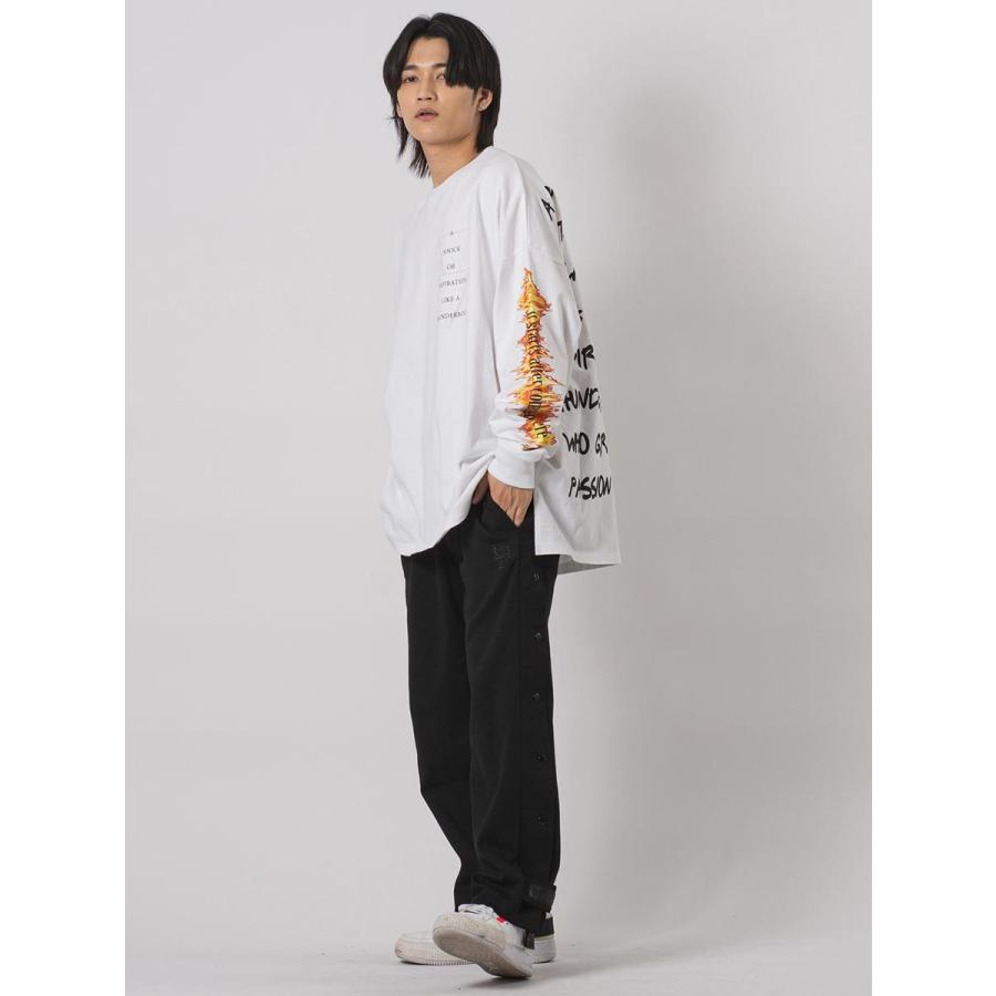 モンスタービッグシルエットロンT メンズ ビッグシルエット オーバーサイズ ストリート系 韓国ファッション 韓国系 RE730 セブンサーティー | RE730 | 08