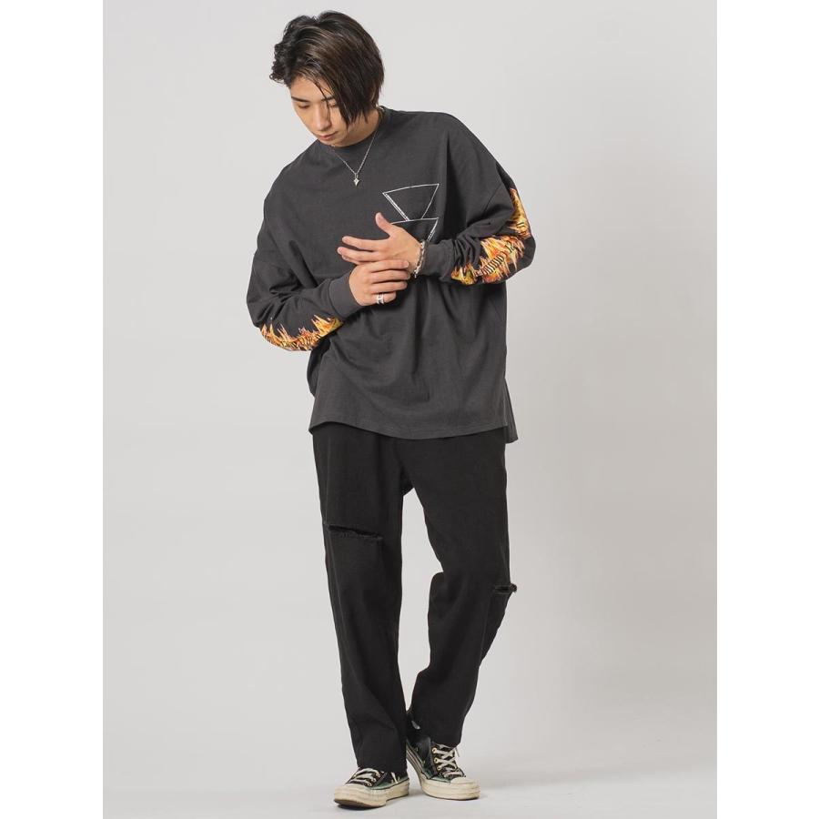 モンスタービッグシルエットロンT メンズ ビッグシルエット オーバーサイズ ストリート系 韓国ファッション 韓国系 RE730 セブンサーティー | RE730 | 10