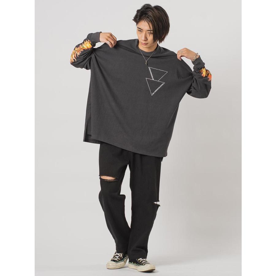 モンスタービッグシルエットロンT メンズ ビッグシルエット オーバーサイズ ストリート系 韓国ファッション 韓国系 RE730 セブンサーティー | RE730 | 11