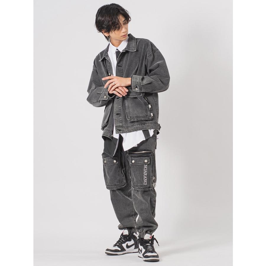 ビッグポケットビッグシルエットGジャン メンズ ビッグシルエット オーバーサイズ ストリート系 韓国ファッション 韓国系 RE730 セブンサーティー | RE730 | 12