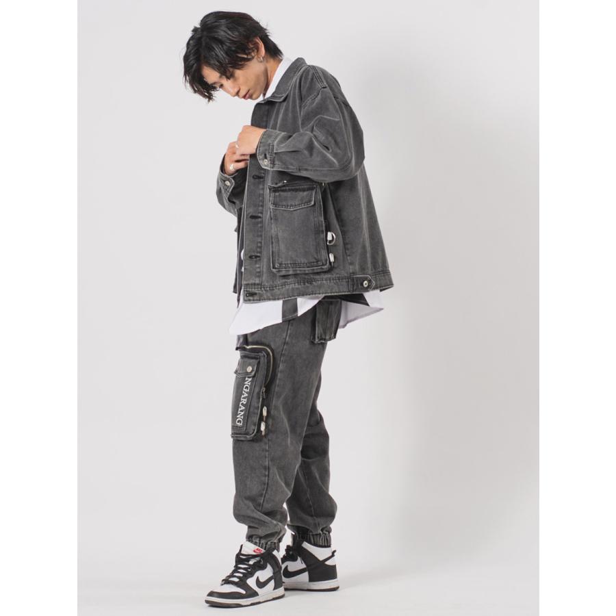 ビッグポケットビッグシルエットGジャン メンズ ビッグシルエット オーバーサイズ ストリート系 韓国ファッション 韓国系 RE730 セブンサーティー | RE730 | 13