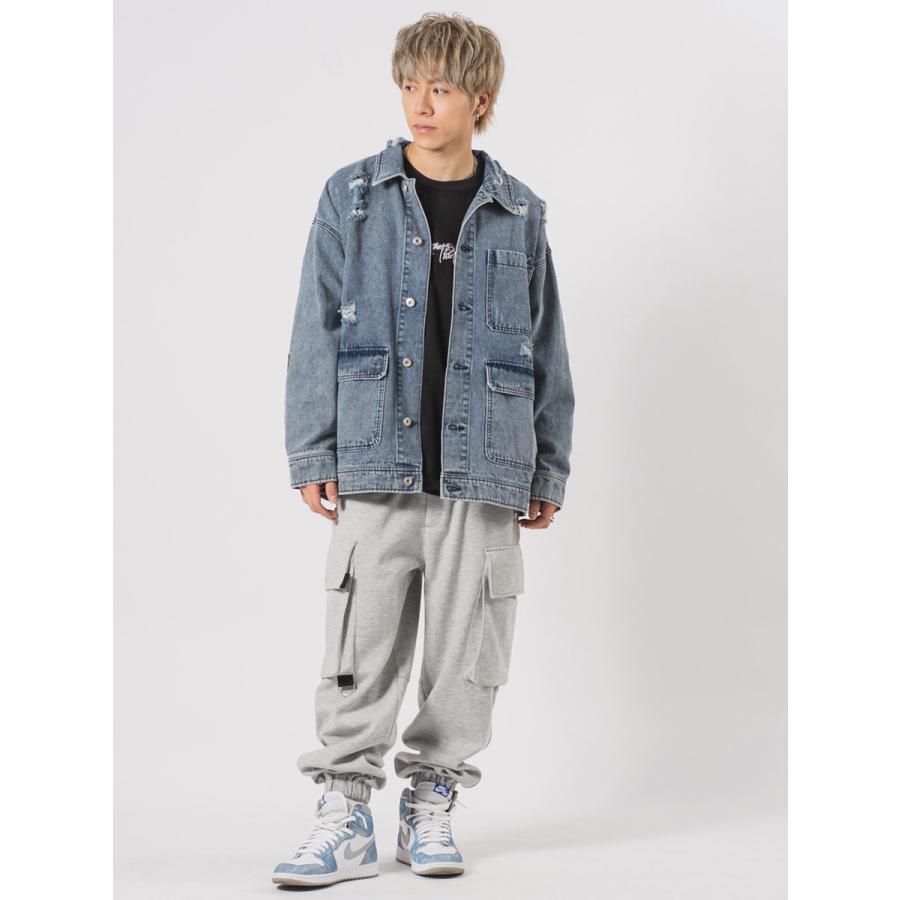 ビッグポケットビッグシルエットGジャン メンズ ビッグシルエット オーバーサイズ ストリート系 韓国ファッション 韓国系 RE730 セブンサーティー | RE730 | 05