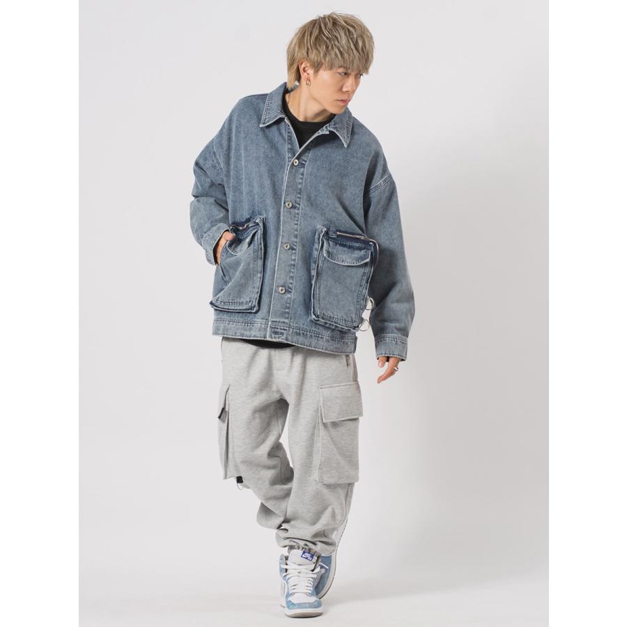 ビッグポケットビッグシルエットGジャン メンズ ビッグシルエット オーバーサイズ ストリート系 韓国ファッション 韓国系 RE730 セブンサーティー | RE730 | 07