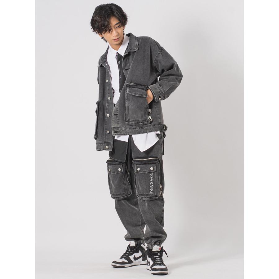 ビッグポケットビッグシルエットGジャン メンズ ビッグシルエット オーバーサイズ ストリート系 韓国ファッション 韓国系 RE730 セブンサーティー | RE730 | 11