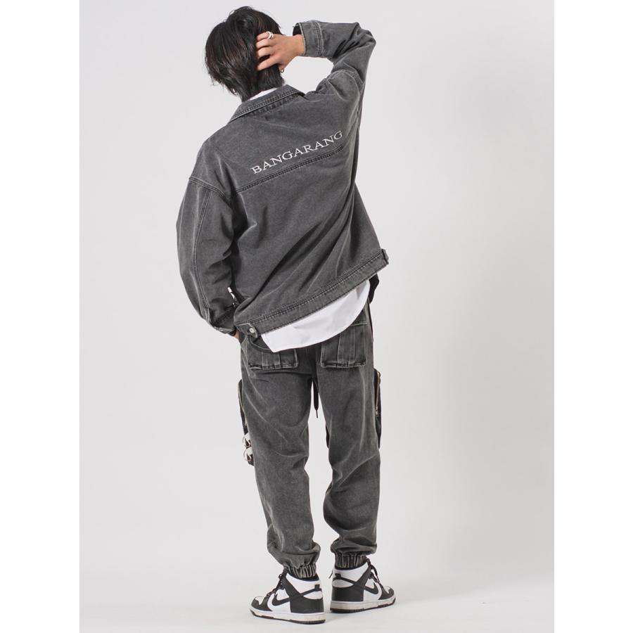 ビッグポケットデニムカーゴパンツ メンズ ワイドパンツ バルーンパンツ ストリート系 韓国ファッション 韓国系 RE730 セブンサーティー | RE730 | 14