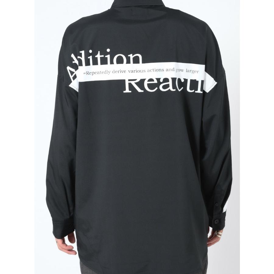 ビッグシルエットテーププリントドルマンシャツ メンズ ビッグシルエット オーバーサイズ ストリート系 韓国ファッション 韓国系 RE730 セブンサーティー | RE730 | 20