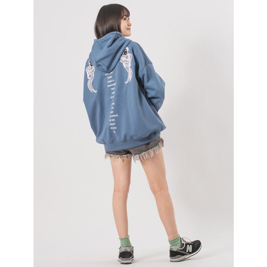 CVCビッグシルエットアップリケ刺繍パーカー メンズ ビッグシルエット オーバーサイズ ストリート系 韓国ファッション 韓国系 RE730 セブンサーティー | RE730 | 15