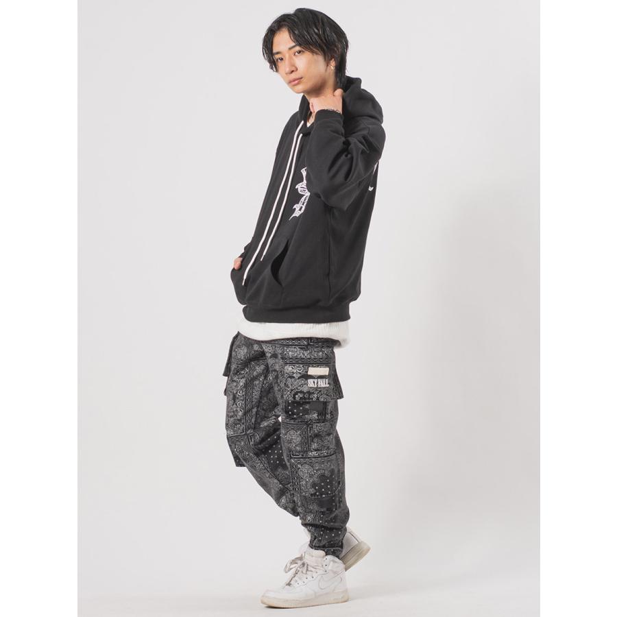 CVCビッグシルエットアップリケ刺繍パーカー メンズ ビッグシルエット オーバーサイズ ストリート系 韓国ファッション 韓国系 RE730 セブンサーティー | RE730 | 17