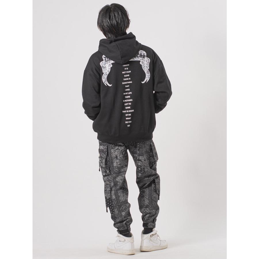 CVCビッグシルエットアップリケ刺繍パーカー メンズ ビッグシルエット オーバーサイズ ストリート系 韓国ファッション 韓国系 RE730 セブンサーティー | RE730 | 18