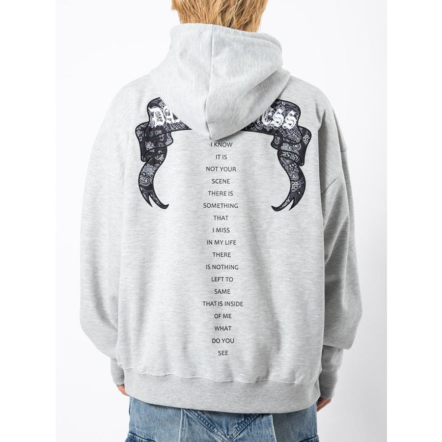 CVCビッグシルエットアップリケ刺繍パーカー メンズ ビッグシルエット オーバーサイズ ストリート系 韓国ファッション 韓国系 RE730 セブンサーティー | RE730 | 20